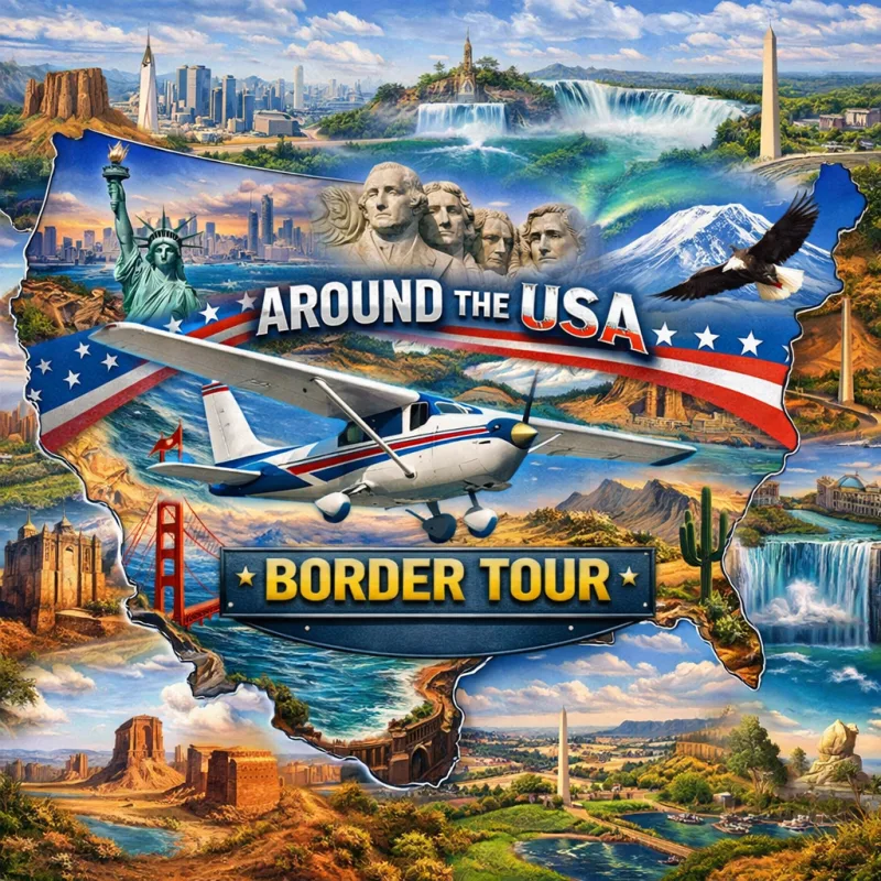 Around The United States Border tour poster